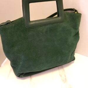 GREEN LEATHER bag By LORD and TAYLOR